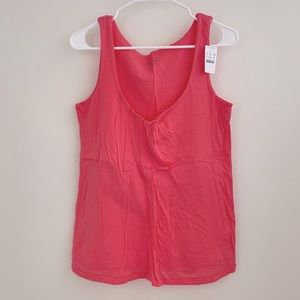 NWT - J.Crew Women’s Fine Spun Salmon Pink Draped Tank Top Size XS